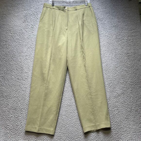 Golden Rose Collection Pants Womens Size 17 Green Dress Slacks - Picture 1 of 12